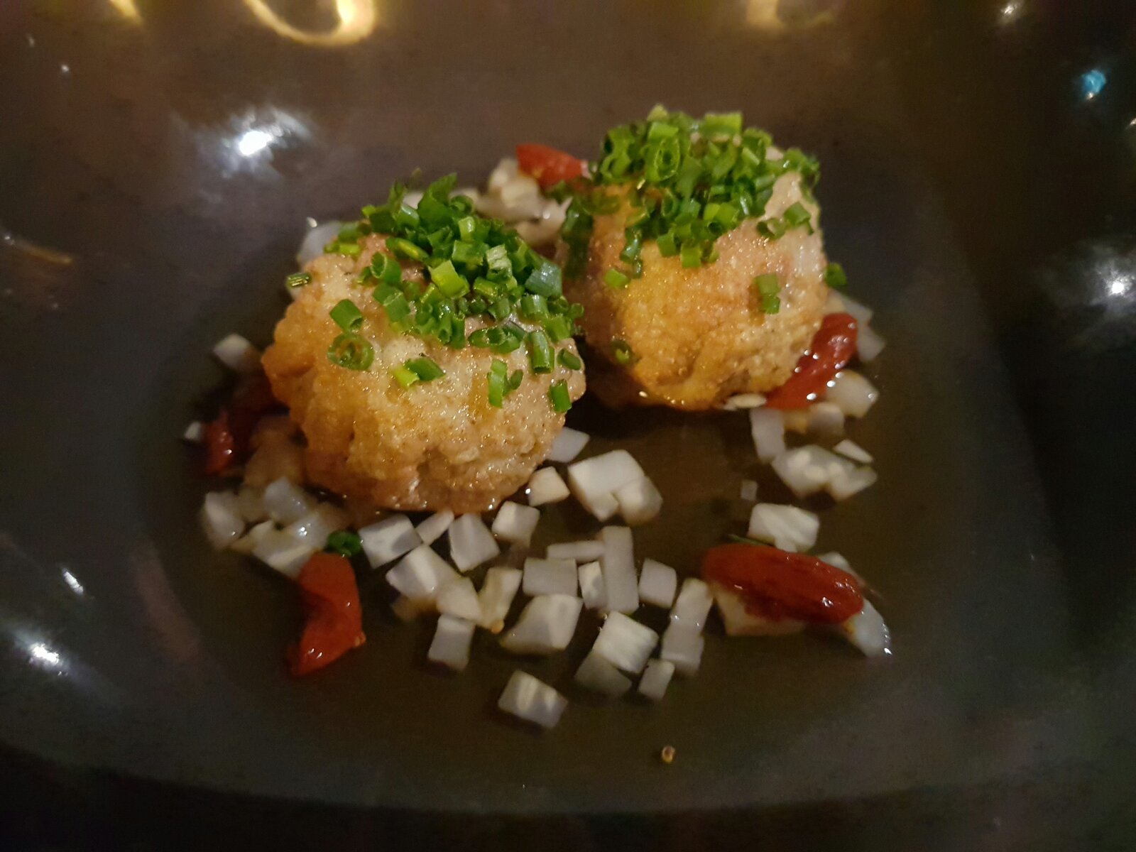 Wild Mushroom Wantons in a miso sauce